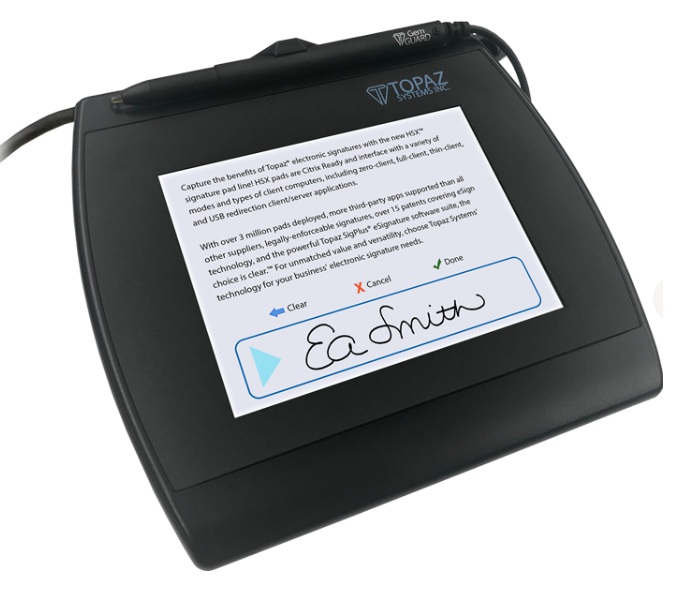 Weapon Tracker Signature Pad for Chain of Custody